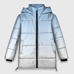 Куртка зимняя женская Небесно-голубой градиент, цвет: 3D-черный
