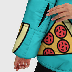Куртка зимняя женская Пицца, цвет: 3D-светло-серый — фото 2