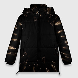 Куртка зимняя женская Частицы, цвет: 3D-черный
