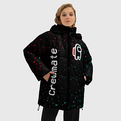 Куртка зимняя женская AMONG US - Зимний, цвет: 3D-черный — фото 2