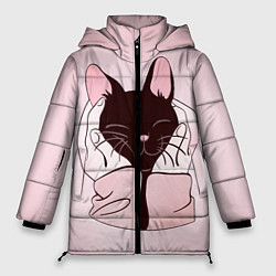 Куртка зимняя женская Любовь, цвет: 3D-черный