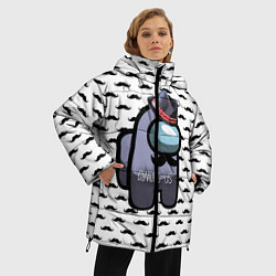 Куртка зимняя женская Among Us, цвет: 3D-черный — фото 2