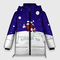 Куртка зимняя женская Зимний AMONG US, цвет: 3D-черный