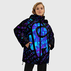 Куртка зимняя женская AMONG US - Crewmate, цвет: 3D-светло-серый — фото 2