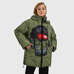 Куртка зимняя женская AMONG US & CALL OF DUTY, цвет: 3D-светло-серый — фото 2