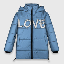 Куртка зимняя женская LOVE, цвет: 3D-черный