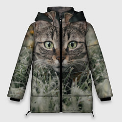 Куртка зимняя женская Кошка, цвет: 3D-светло-серый
