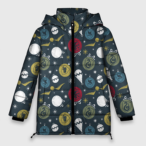 Женская зимняя куртка Гарри Поттер / 3D-Светло-серый – фото 1