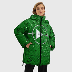 Куртка зимняя женская Печатная плата и диод, цвет: 3D-черный — фото 2