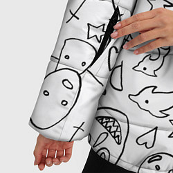 Куртка зимняя женская DIE ANTWOORD, цвет: 3D-светло-серый — фото 2