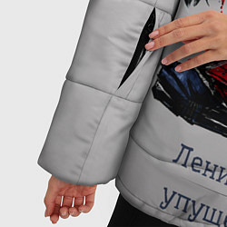 Куртка зимняя женская Ленив самурай - упушен дедлайн, цвет: 3D-черный — фото 2