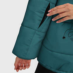 Куртка зимняя женская Кото-ёлка, цвет: 3D-черный — фото 2