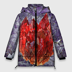 Куртка зимняя женская Роза инков, цвет: 3D-черный