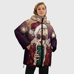Куртка зимняя женская Снегурка, цвет: 3D-черный — фото 2