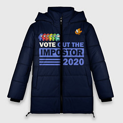 Куртка зимняя женская Among Us Vote Out, цвет: 3D-черный