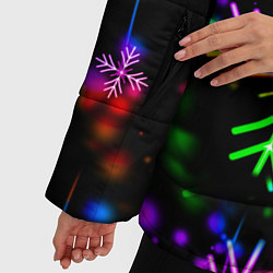 Куртка зимняя женская Among Us New Year, цвет: 3D-светло-серый — фото 2