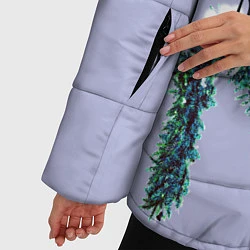 Куртка зимняя женская Празднично, цвет: 3D-черный — фото 2