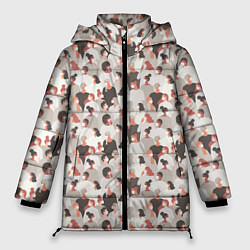 Куртка зимняя женская КоронаВирус, цвет: 3D-черный