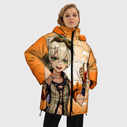 Куртка зимняя женская GENSHIN IMPACT, БЕННЕТ, цвет: 3D-черный — фото 2