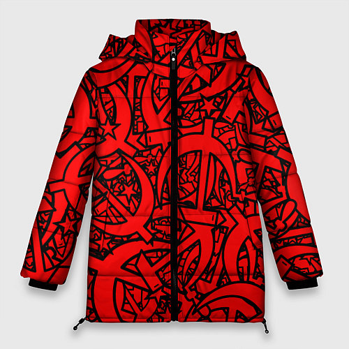 Женская зимняя куртка СССР / 3D-Светло-серый – фото 1