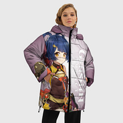Куртка зимняя женская GENSHIN IMPACT, СЯН ЛИН, цвет: 3D-черный — фото 2