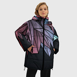 Куртка зимняя женская ГеометриЧеский Рисунок, цвет: 3D-светло-серый — фото 2