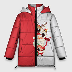 Куртка зимняя женская С Новым Годом!, цвет: 3D-светло-серый