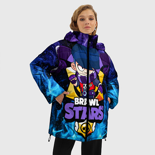 Женская зимняя куртка BRAWL STARS EDGAR / 3D-Черный – фото 3