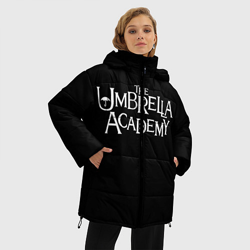 Женская зимняя куртка Umbrella academy / 3D-Черный – фото 3
