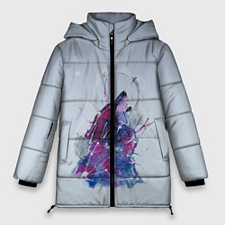 Куртка зимняя женская Созвездие волк, цвет: 3D-черный