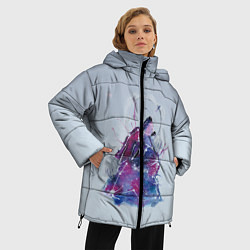 Куртка зимняя женская Созвездие волк, цвет: 3D-черный — фото 2