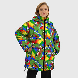 Куртка зимняя женская ПЕПЕ КЛОУН, цвет: 3D-черный — фото 2