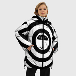 Куртка зимняя женская Узор Академия Амбрелла, цвет: 3D-черный — фото 2