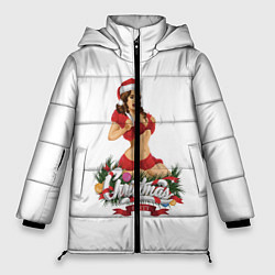 Куртка зимняя женская Christmas Party, цвет: 3D-черный