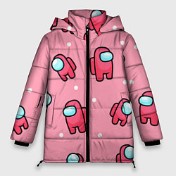Куртка зимняя женская Among Us - Розовый цвет, цвет: 3D-светло-серый