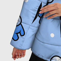 Куртка зимняя женская Among Us - Синий цвет, цвет: 3D-черный — фото 2