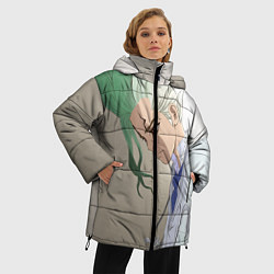 Куртка зимняя женская Доктор Стоун, цвет: 3D-светло-серый — фото 2