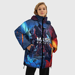 Куртка зимняя женская Mass EFFECT Legendary ed, цвет: 3D-черный — фото 2