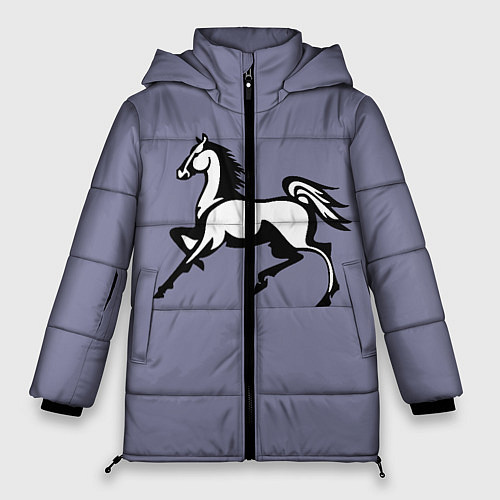 Женская зимняя куртка Дикая лошадь / 3D-Красный – фото 1