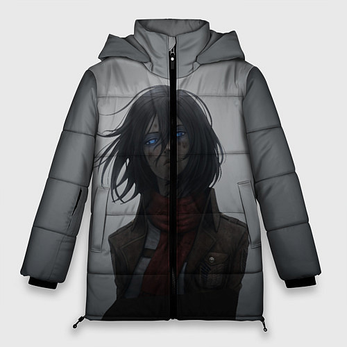 Женская зимняя куртка Микаса Аккерман / 3D-Красный – фото 1