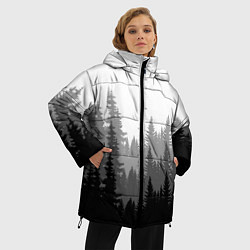 Куртка зимняя женская Темный Лес, цвет: 3D-красный — фото 2