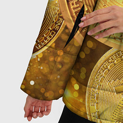 Куртка зимняя женская БИТКОИН ЗОЛОТО BITCOIN GOLD, цвет: 3D-черный — фото 2