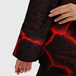 Куртка зимняя женская ЛАВА ЛАВОВЫЕ ТРЕЩИНЫ LAVA, цвет: 3D-красный — фото 2