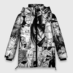 Куртка зимняя женская One-Punch Man Ванпачмен, цвет: 3D-черный