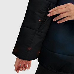 Куртка зимняя женская Лиса и огонек, цвет: 3D-черный — фото 2