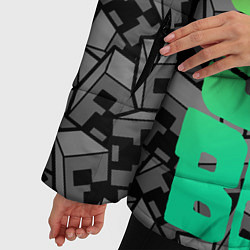 Куртка зимняя женская МАЙНКРАФТ MINECRAFT, цвет: 3D-черный — фото 2