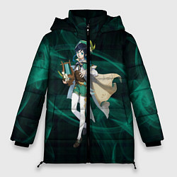 Куртка зимняя женская Genshin Impact - Venti, цвет: 3D-черный