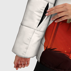 Куртка зимняя женская Атака Титанов, цвет: 3D-светло-серый — фото 2