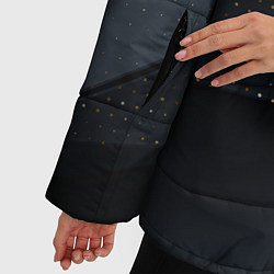 Куртка зимняя женская Волны, цвет: 3D-черный — фото 2