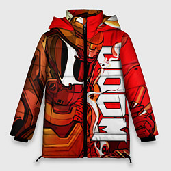 Куртка зимняя женская DOOM Eternal, цвет: 3D-красный